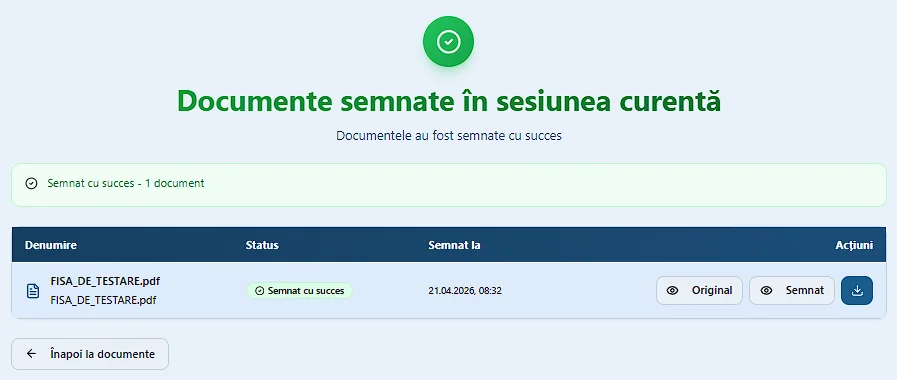 Document semnat cu toate amprentele digitale vizibile